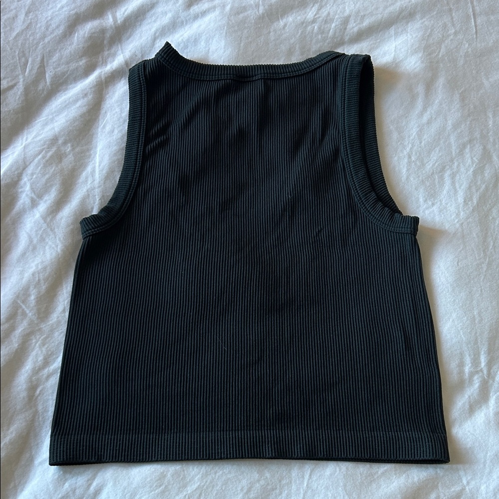 SO Black Ribbed Tank Top - Picture 6 of 6